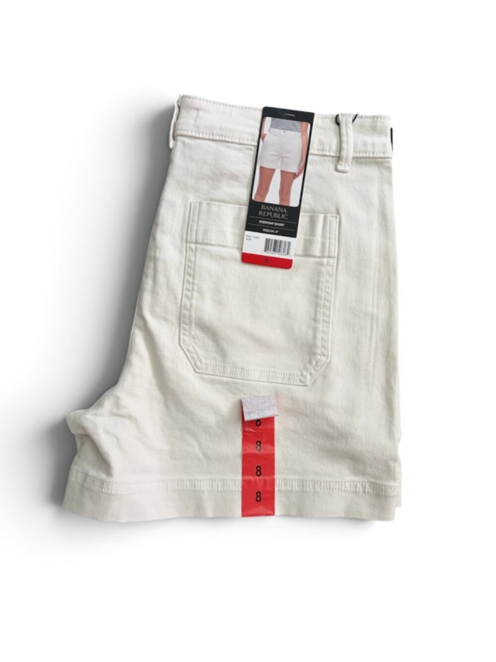 Women's Everyday Short, Banan Republic, 8, Cream, NWT